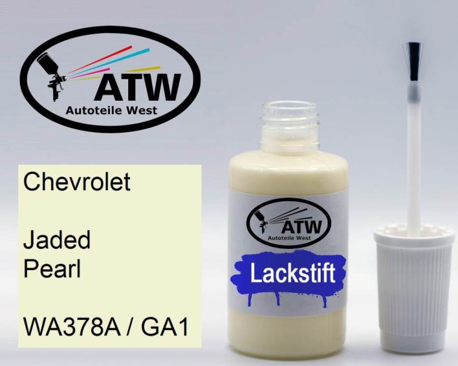 Chevrolet, Jaded Pearl, WA378A / GA1: 20ml Lackstift, von ATW Autoteile West.